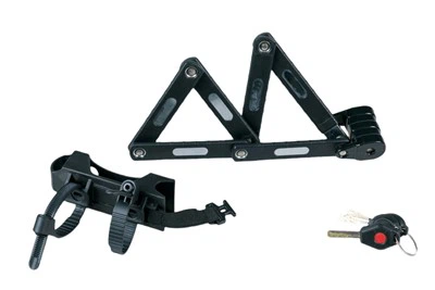 Fechadura dobrável para bicicleta com chave